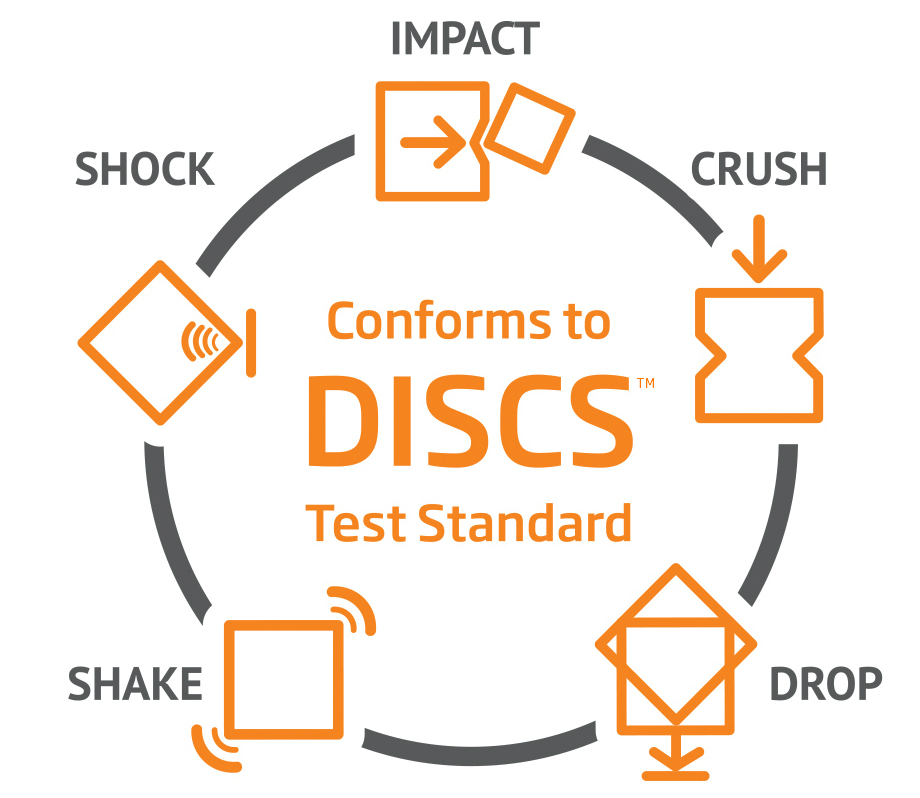 DISCS™ – Drop, Impact, Shock, Crush, Shake